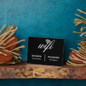 シンプルWifiネッエレガントトワークのパスワード情報テーブルトップ フォトプラーク (側面)