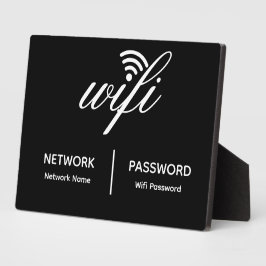 シンプルWifiネッエレガントトワークのパスワード情報テーブルトップ フォトプラーク