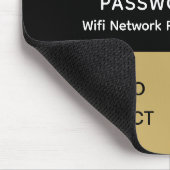 シンプルWifi QRコーエレガントドネットワークパスワード マウスパッド (コーナー)