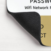 シンプルWifi QRコーエレガントドネットワークパスワード マウスパッド (コーナー)