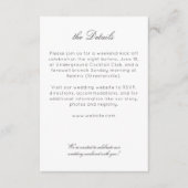 シンプルWildflower'sのタイムレスな結婚 エンクロージャーカード (正面)