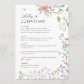 シンプルWildflower'sのタイムレスな結婚 メニュー (正面)