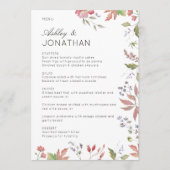 シンプルWildflower'sのタイムレスな結婚 メニュー (正面)