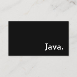 シンプルWordダークロイヤリティJavaパンチカード ロイヤリティカード