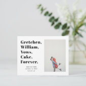 シンプルWordリスト日付の写真はがきを保存 ポストカード (スタンド正面)