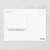 シンプルWordリスト日付の写真はがきを保存 ポストカード (裏面)