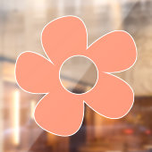 シンプルY2kピンク花大 ウィンドウサイン (シート2)