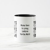 シンプルYERBE MATEメイクタイムへ祈のカスタム文字 マグカップ (中央)