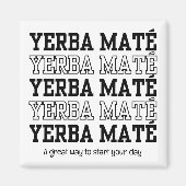 シンプルYERBE MATEメイクタイムへ祈のカスタム文字 マグネット (正面)