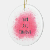 シンプルYou インスパイア Are Firmation引用文 セラミックオーナメント (左)