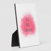 シンプルYou インスパイア Are Firmation引用文 フォトプラーク (側面)