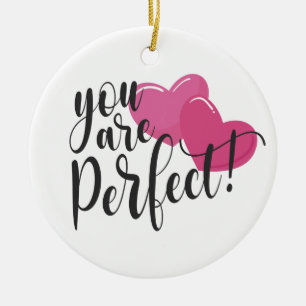 シンプルYou Are Perfect Valentine オーナメント