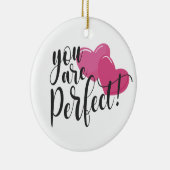 シンプルYou Are Perfect Valentine |オーナメント セラミックオーナメント (右)