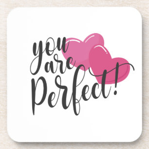 シンプルYou Are Perfect Valentine コースター