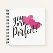 シンプルYou Are Perfect Valentine | ノートブック (正面)