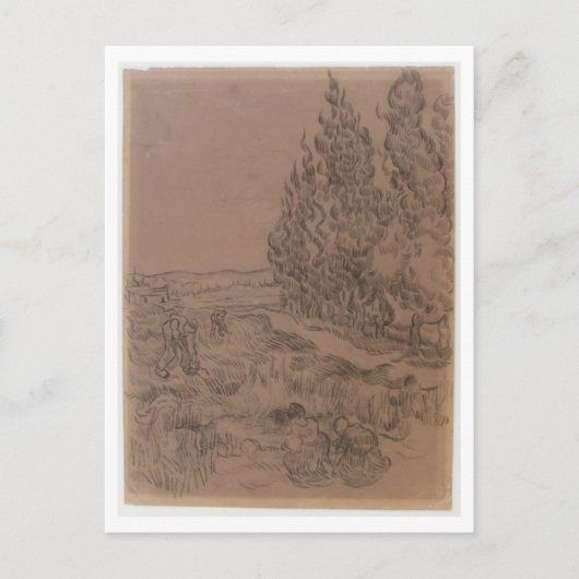 シンプレス4人が働く、ヴァンゴッホファインアート ポストカード (正面)