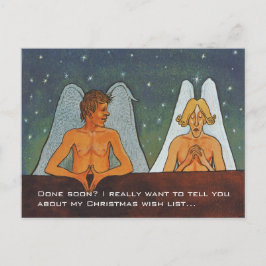 シンベルグ二おもしろい天使CC0613クリスマスポストカード シーズンポストカード