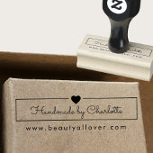 シンペル、手書き、"手作り🖤" ラバースタンプ