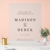 シンペールエレガントなウェディングウェルカム アクリルサイン (ウェディング)