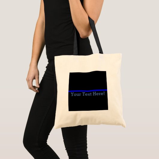 シンボリックシンブルーラインはこれをカスタマイズ トートバッグ (正面(商品))