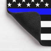 シンボリックシンブルーライングラフィックUSフラグ マウスパッド (コーナー)