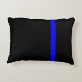 シンボリックシンブルーライン垂直スタイル アクセントクッション (裏面)