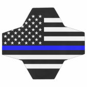 シンボリックシンブルーラインUSフラググラフィックデザインオン サッカーボール (フラット)