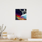 シンボリックフロー – 想像力のカラー ポスター (キッチン)