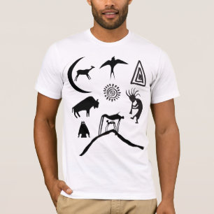 シンボルと動物用石油記号Tシャツ Tシャツ