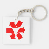 シンボルのリサイクル解除 キーホルダー (裏面)
