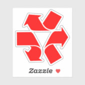 シンボルのリサイクル解除 シール (シート)