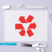 シンボルのリサイクル解除 薄葉紙 (クラフト)