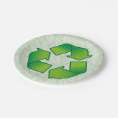シンボルのリサイクル ペーパープレート (アングル)