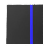 シンボルの細い青い線の垂直 ノートパッド (正面)