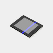 シンボルの細い青い線の垂直 ポストイット (アングル)