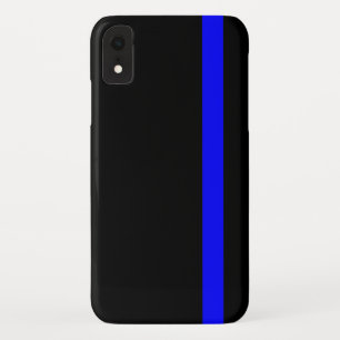 シンボルの細い青い線の垂直 iPhone XRケース