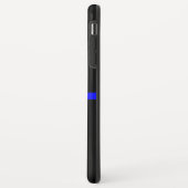 シンボルの細い青い線(水平黒) Case-Mate iPhoneケース (裏面/左)