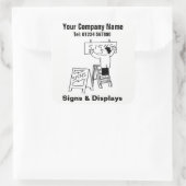 シンボルや象徴と表示の漫画 スクエアシール (バッグ)