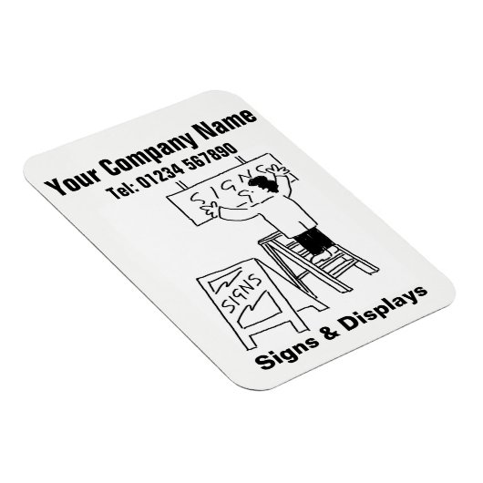 シンボルや象徴と表示の漫画。ビジネスプロモーション マグネット (右側)