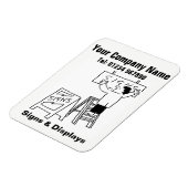 シンボルや象徴と表示の漫画。ビジネスプロモーション マグネット (左側)