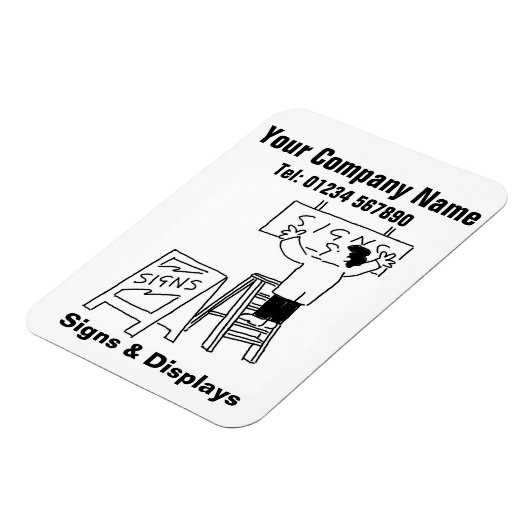 シンボルや象徴と表示の漫画。ビジネスプロモーション マグネット (左側)