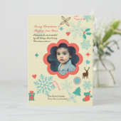 シンボルや象徴のクリスマスフォトホリデーカード シーズンカード (スタンド正面)