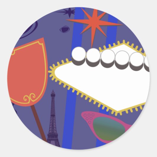 シンボルや象徴のグラム！ ラウンドシール (正面)