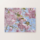 シンボルや象徴の春ピンクさくらんぼブロッサムツリー自然 ジグソーパズル (横)