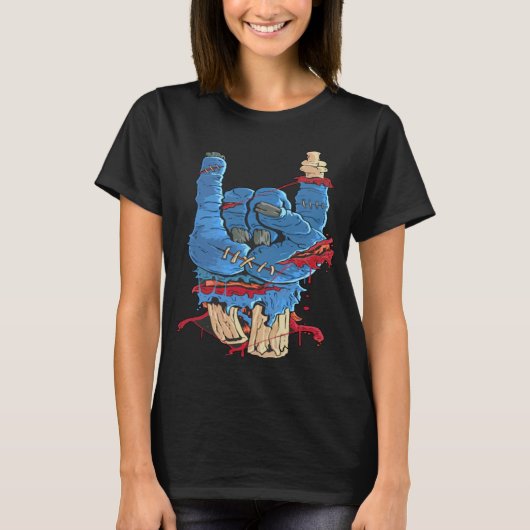 シンボルや象徴の角骨手 Tシャツ (正面)