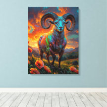 シンボルや象徴の〔占星術の〕十二宮図 – 牡羊座