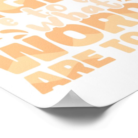 シンボルや象徴は目に何の単語は耳に署名ラング ポスター (角)