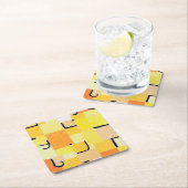 シンボルや象徴イン・イエロー、ポール・クレー スクエアペーパーコースター (インサイチュ)