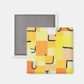 シンボルや象徴イン・イエロー、ポール・クレー マグネット (正面/裏面)