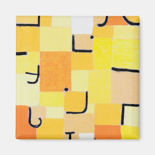 シンボルや象徴イン・イエロー、ポール・クレー マグネット (正面)